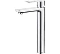 Ibergrif M11102 Grifo de Lavabo Alto, Mezclador Monomando para Baño, Latón, Cromado L