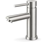 Grifo Lavabo Monomando Ibergrif M11103 - Latón Cromado, Cartucho Cerámico, Agua Fría/Caliente, Instalación Exprés, Diseño Moderno para Baño