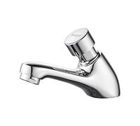 Ibergrif M21901 Grifo Temporizado de Lavabo Cromado, Cierre 4-6 s