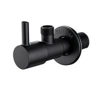 Ibergrif M22025B-3/8 Llave de Escuadra, Válvula de Ángulo Acero Inoxidable, 1/2" x 3/8"