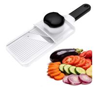 Ibergrif M526 Mandolina de Cocina Cortador de Patatas Ajustable | Cortador de Verduras 1-4 mm, Protector de Dedos, Bloqueo de Seguridad y Diseño Compacto, para Patatas, Frutas y Verduras
