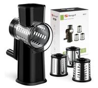 Ibergrif M527 Rallador de Queso Manual, Rallador Giratorio con Manivela
