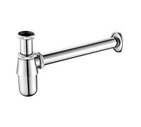 Ibergrif Sifón Universal para Fregadero 1-1/4 pulgadas x 32 mm, Sifón Antiolor, Regulable en Altura, Desagüe Metálico, Impermeable, Cromado, M20505