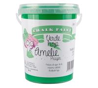IberNorma Amelie Prager 1 Litro Pintura a la Tiza para muebles, Chalk paint para decoración y manualidades en madera 1L (35 Verde Hoja)