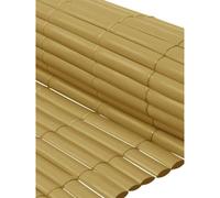 IBEROGARDEN | Cañizo PVC Beige Doble Cara | 1600 gr/m² | Láminas de PVC Reforzado | Extra Calidad y Durabilidad para Vallas, Jardines y Terrazas | FIJACIONES INCLUIDAS
