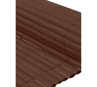 IBEROGARDEN | Cañizo PVC Marron Doble Cara | 1600 gr/m² | Láminas de PVC Reforzado | Extra Calidad y Durabilidad para Vallas, Jardines y Terrazas | FIJACIONES INCLUIDAS