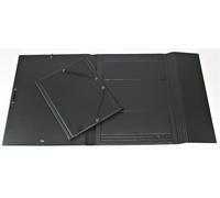 Iberplas 151365 - carpeta con gomas, a4, de pvc, color negro