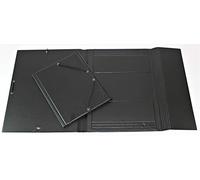 Iberplas 151365 - Carpeta con gomas, A4, de PVC, color negro