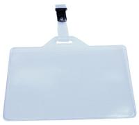 IBERPLAS Funda para distintivo 70x106 con pinza apaidado piel naranja 200µ
