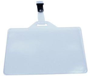 IBERPLAS Funda para distintivo 70x106 con pinza apaidado piel naranja 200µ