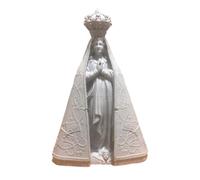 Ibex3D Creaciones - Estatua de la Virgen de la Aparecida Nossa Senhora da Aparecida en plástico imitación mármol, 22 cm, decoración Religiosa