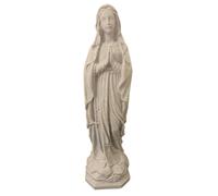 Ibex3D Creaciones - Estatua de la Virgen María en plástico PLA imitación mármol, 24 cm, decoración Religiosa