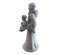 Ibex3D Creaciones - Estatuilla San Antonio Impresa en 3D plástico imitación mármol 22cm, decoración Religiosa