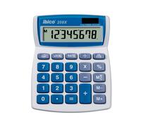 IBICO Calculadora sobremesa 208X pantalla LCD 8 dígitos banco/azul