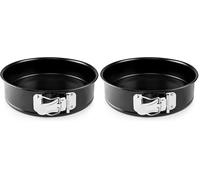 IBILI 123 cm Molde Desmontable Moka-Chapa Acero Antiadherente-Diametro 26 cm-Libre de PFOA, Stainless Steel, Negro (Paquete de 2)