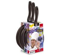 IBILI 407520 LOTE 3 SARTENES CHEF STYLE 18+22+26 CM