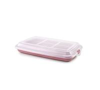 IBILI 686710 Taper para Embutidos y Fiambres, 24,8 X 14,4 cm, Plástico Libre de BPA, Reutilizable, Rojo