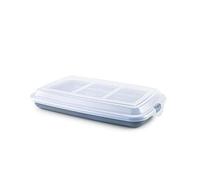 IBILI 686720 Taper para Embutidos y Fiambres, 24,8 X 14,4 cm, Plástico Libre de BPA, Reutilizable, Azul