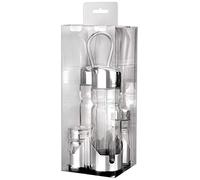 Ibili Set 4 piezas para ensalada 768500 – Aceitera, vinagrera, salero y pimentero – Clásica