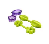 IBILI 789100 - Molde 3D Flor+Hoja 100% Silicona + Cortapastas