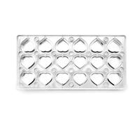 Ibili 799302 Molde BOMBON MAGNETICO Corazon, Stainless Steel, Plata, 30 x 14 x 2 cm