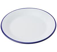 Ibili 901128 - Plato llano de acero esmaltado vitrificado Blanca 28 cm