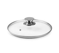 IBILI 971628 Tapa de Cristal pomo INOX 28 CM