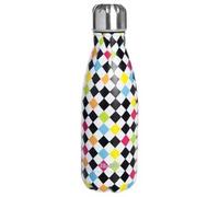 IBILI - Botella termo doble pared arlequin 500, Acero Inoxidable 18/10, Doble pared, Reutilizable