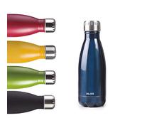 IBILI - Botella termo doble pared blue 350 ml, Acero Inoxidable 18/10, Doble pared, Reutilizable