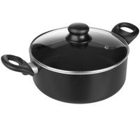 IBILI - Cacerola con tapa de cristal, Aluminio, 16 cms, Antiadherente, Apta para induccion