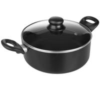 IBILI - Cacerola con tapa de cristal, Aluminio, 20 cms, Antiadherente, Apta para induccion