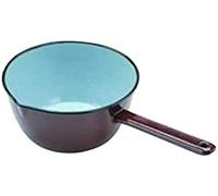IBILI - Cazo conico con Pico Marron, 18 cms, Acero esmaltado, Apto para induccion