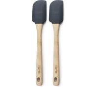 IBILI - Espatula de Silicona con Mango de Madera de Haya Nuuk, 30 cms (Paquete de 2)