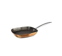 IBILI - Grill natura copper, 28 x 28 cms, Aluminio, Antiadherente estilo piedra, Apto para induccion