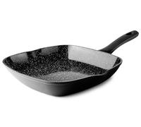 IBILI - Grill Natura Liso 26X26 Cm, Aluminio, Antiadherente estilo piedra, Apto para induccion, PFAS FREE