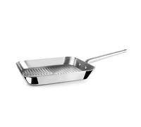 IBILI - Grill Ondulado 5Ply Element 28 Cm, sin antiadherente, 5 capas, Apto para induccion