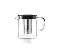 IBILI - Hervidor con filtro Square, 0.6 litros, Borosilicato y Acero Inoxidable 18/10
