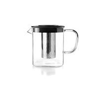 IBILI - Hervidor con filtro Square, 1 litro, Borosilicato y Acero Inoxidable 18/10
