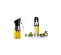 Ibili Pulverizador de aceite y vinagre 790300 Doble Negro/Transparente/Plateado