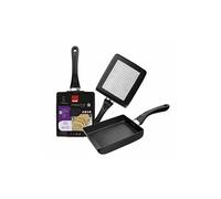 IBILI 411218 Sarten para tamagoyaki, Negro, 15 x 18 cm, Pack de 1 unidad