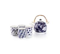 Ibili Ibili - Tetera japonesa + 4 tazas flora. Multicolor