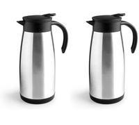 IBILI - Jarra termo 1400 ml, Acero Inoxidable 18/10, Doble pared (Paquete de 2)