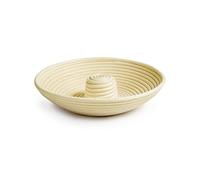 IBILI, Molde banneton para pan, Corona. Fermentar, Mantener la forma, Hidratar masas. Fabricado en ratán. 28 cm