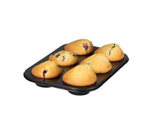 Ibili Molde con 6 Cavidades para Muffins Modelo Moka - Recubrimiento Antiadherente