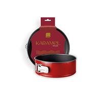 IBILI, Molde Desmontable para Repostería Redondo, para Tartas y Bizcochos. Chapa de acero Antiadherente, color rojo, Colección Karamel.