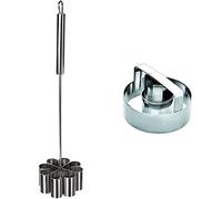 IBILI Molde FLORON INOX (Mango Recto), Stainless Steel & Cortador ROSCOS INOX, Acero Inoxidable