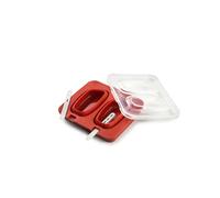Ibili Molde para Helados en 3D de Silicona para 2 Helados con Palitos Reutilizables y Recetario