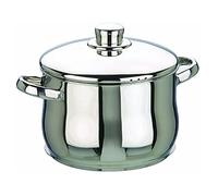 IBILI - Olla con tapa oslo, 20 cms, Acero inoxidable, Apta para induccion