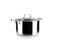 IBILI - Olla Tricapa Triply Natural 20 Cm, Acero inoxidable, Apto para induccion, sin antiadherente