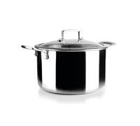 IBILI - Olla Tricapa Triply Natural 24 Cm, Acero inoxidable, Apto para induccion, sin antiadherente